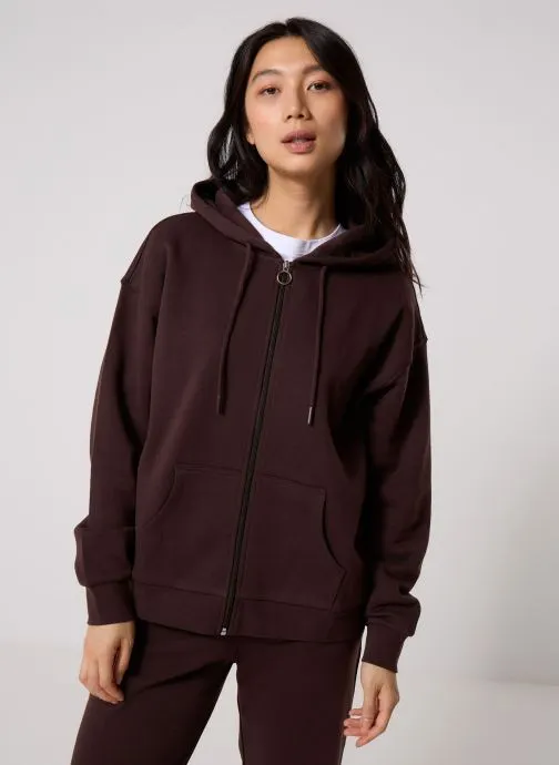 Sweaters met rits MZIPP sweatshirt 2 dames bruin