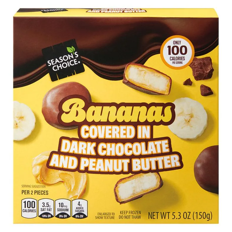 Season's Choice Chocolate Covered Peanut Butter Bananas