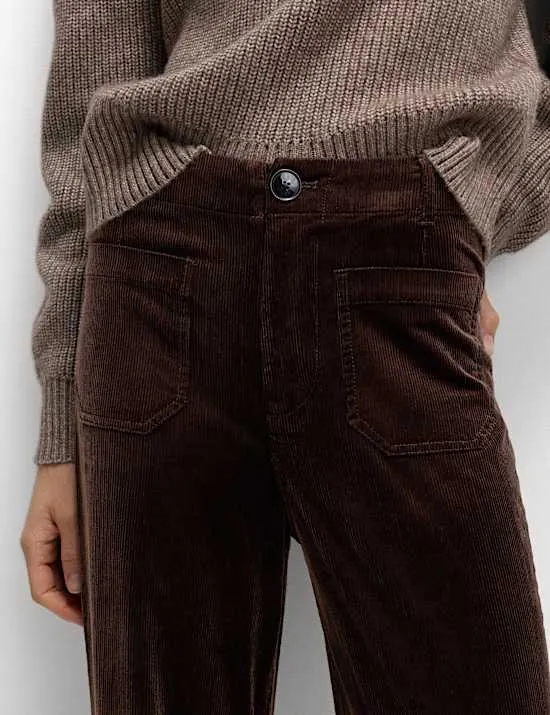 Cord Wide Leg Trousers