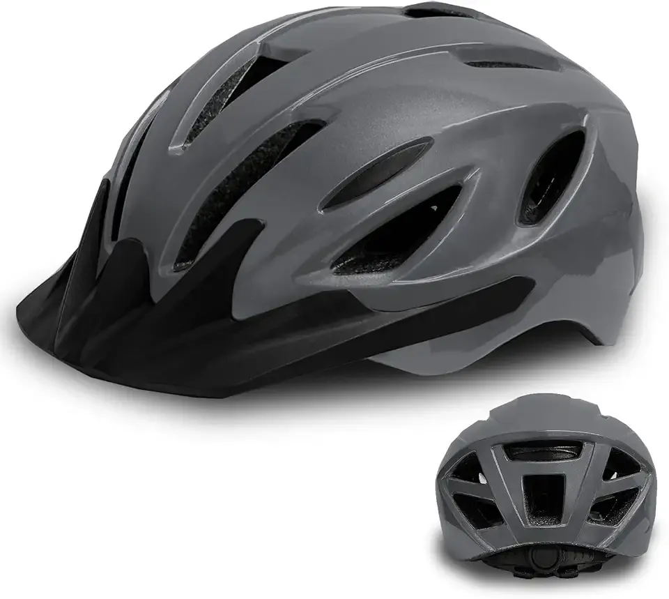 AISSTXERO Bike Helmet for Adults - CPSC Certified Road Cycling Helmet with Adjustable Dial Fit & Removable Visor, Lightweight & Durable for Men & Women, Size L (58-62cm) Multiple Colors to Choose From