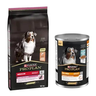 Croquettes PURINA PRO PLAN 16 kg + boîtes 12 x 400 g offertes !