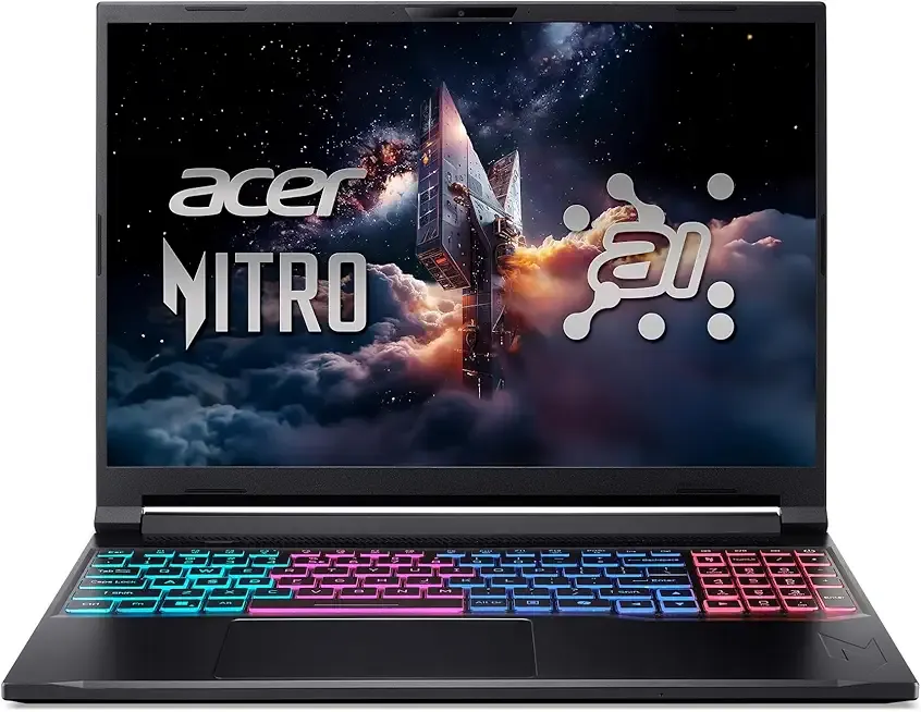 Nitro V 16S AI Gaming Laptop | AMD Ryzen 7 260 Processor | NVIDIA GeForce RTX 5060 Laptop GPU (572 AI Tops) | 16" WUXGA IPS 180Hz Display | 32GB DDR5 | 1TB Gen 4 SSD | Wi-Fi 6 | ANV16S-41-R2AJ