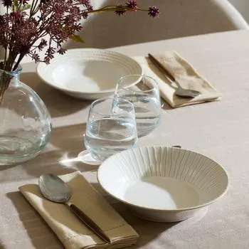 Diep Bord CAZIMA Ø20 Strepen Beige