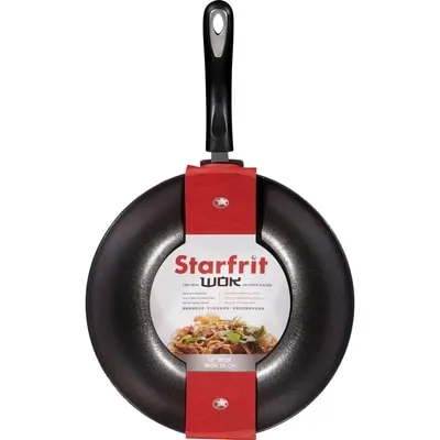 12-inch Wok Cast Iron with Bakelite Handle