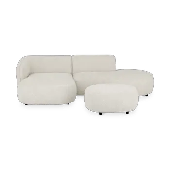 Hoeksalon CONCA Anthology Cream Longchair Links