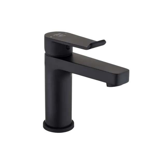 Grifo de lavabo STROHM TEKA Ethika monomando negro mate. Antical. Latón