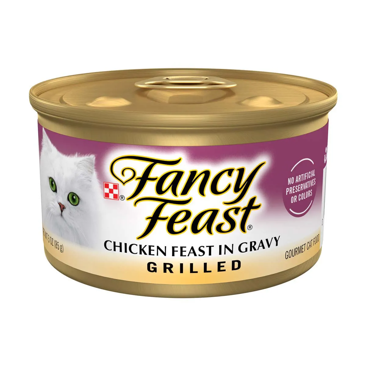 Fancy Feast Grilled Chicken Feast in Gravy Wet Cat Food, 3 oz