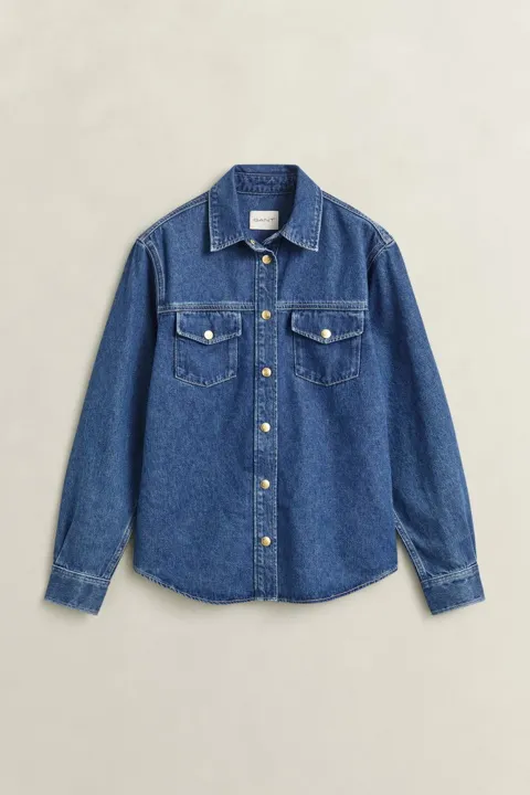 Denim Skjorte