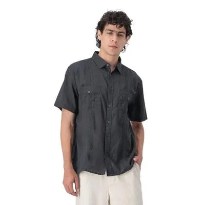 Guayabera Ixnah Hombre Alforzas Frontales Manga Corta