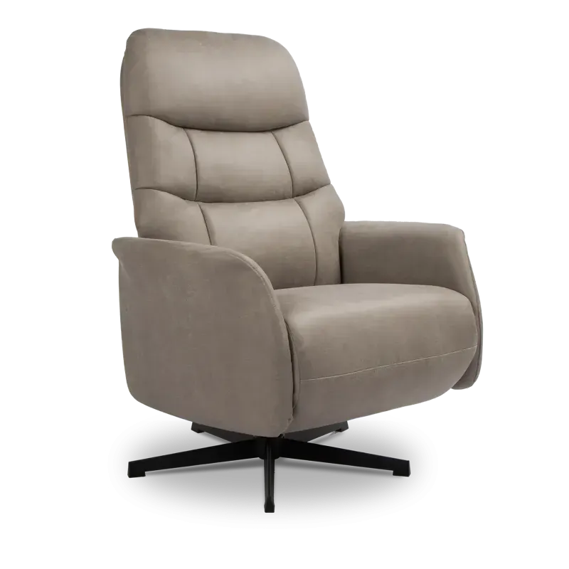 Relaxfauteuil Athena – handmatig – microleder Oxx Clay