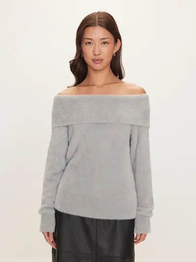 Dolly Off Shoulder Long Sleeve Knit