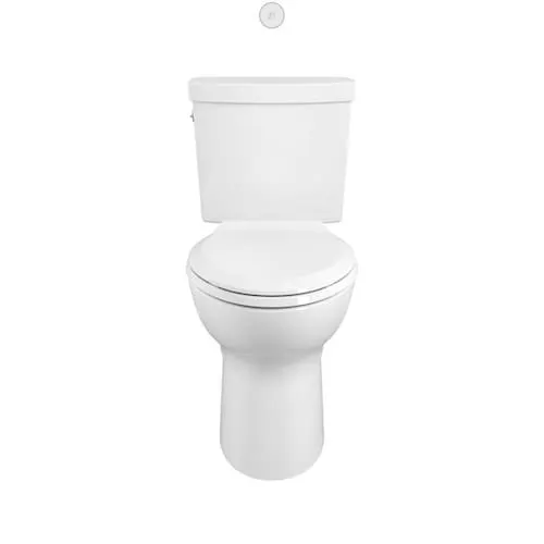 Touchless 4.8L Single Flush Right Height Elongated 2-Piece Toilet in White with Slow Close Seat