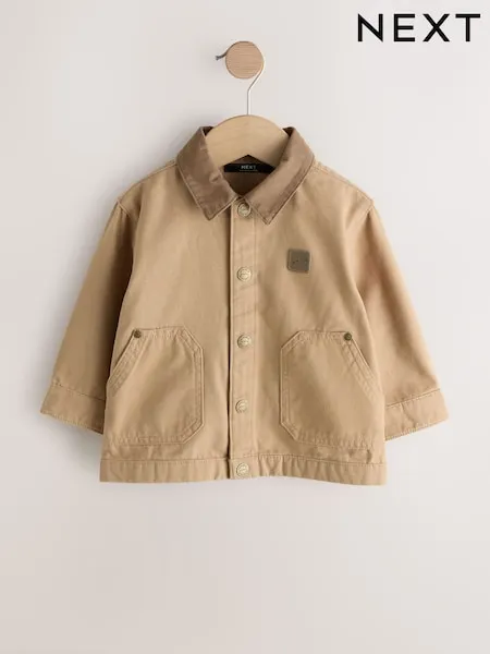 Tan Brown Canvas Overshirt (3mths-7yrs)