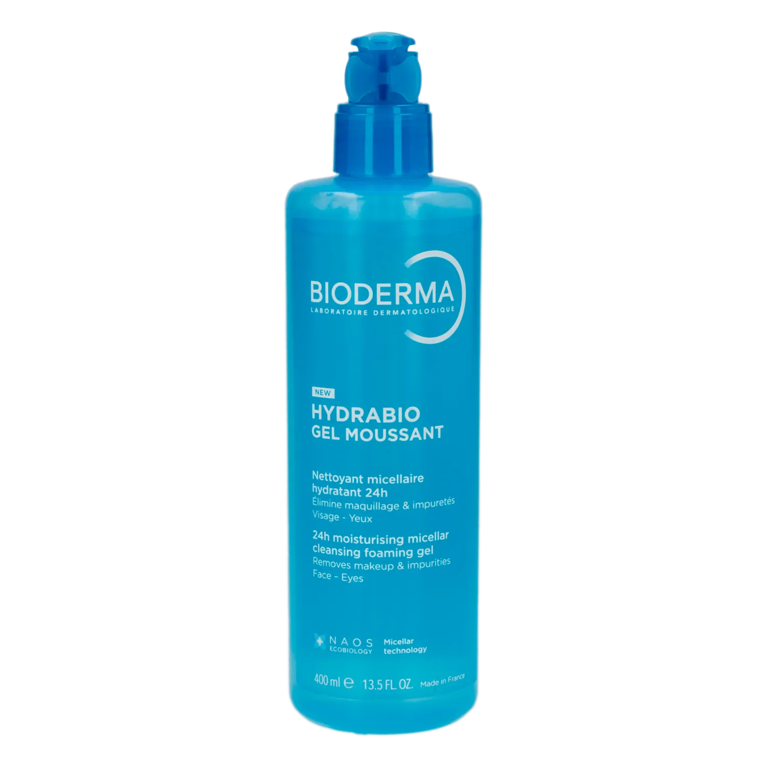 Gel Facial Micelar Con Enjuague Hydrabio Moussant BIODERMA 400 Ml