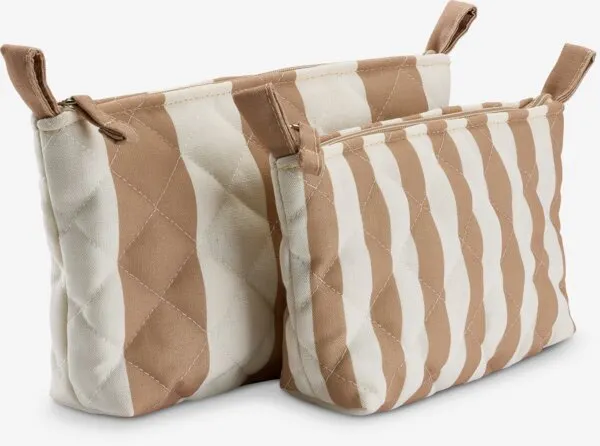 Toiletzak STRIBERG 2 st. beige/off-white