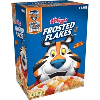 Kellogg's Frosted Flakes Cereal, 30.95 oz, 2-count