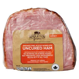 Uncured Honey Quarter Boneless Sliced Ham