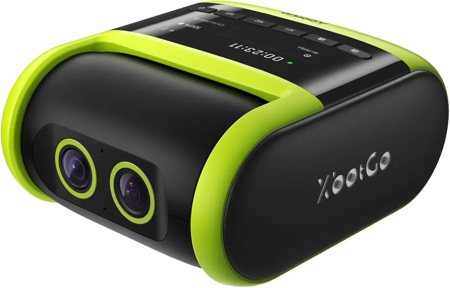 XbotGo Falcon All-in-One AI Action Camera, 4K Auto Tracking Sport Camera for Soccer, Basketball & Football, Dual-Lens Team Sports Recorder with Live Streaming, No Subscription Required (Edge Green)