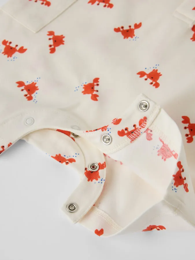 Kortermet jumpsuit krabber