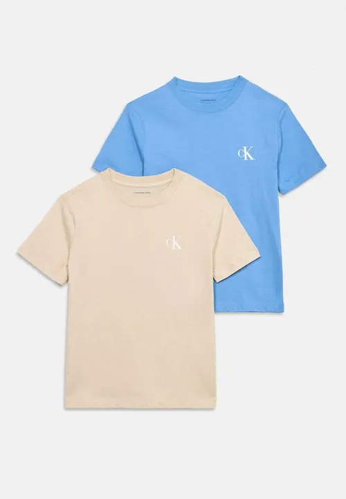 MONOGRAM UNISEX 2 PACK - T-shirts - oatmeal
