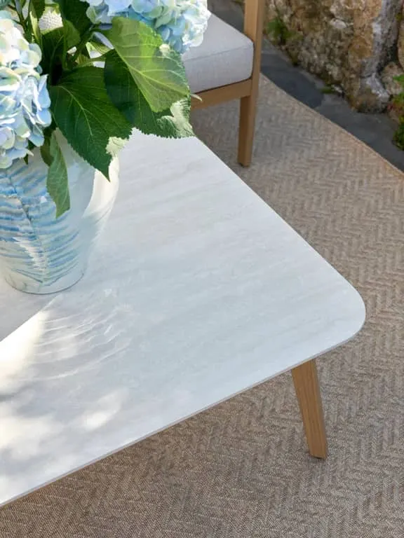 Carma vase beige, grønn 28,5x28,5x40cm steintøy