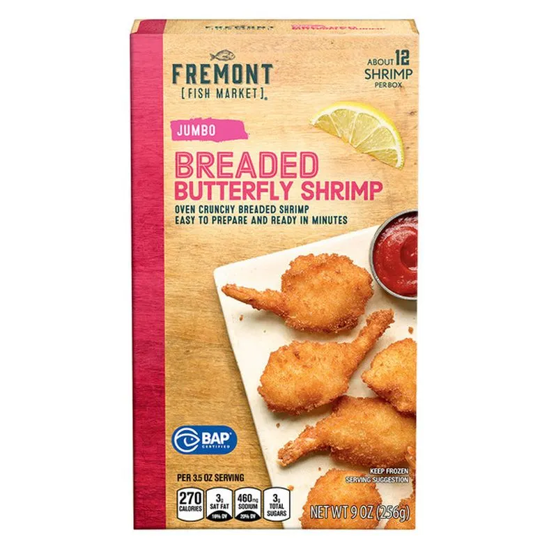 Fremont Fish Market Jumbo Breaded Butterfly Shrimp
