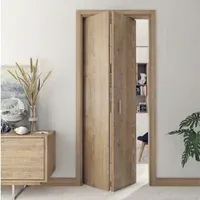 Puerta Plegable 2 Puertas 90x225cm Castaño