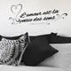Sticker mural citation l\'amour 20x70cm