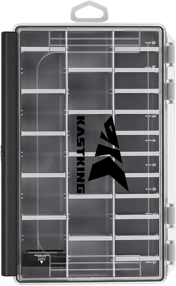 KastKing HyperSeal Waterproof Tackle Box, 3600 1 Pack. Black
