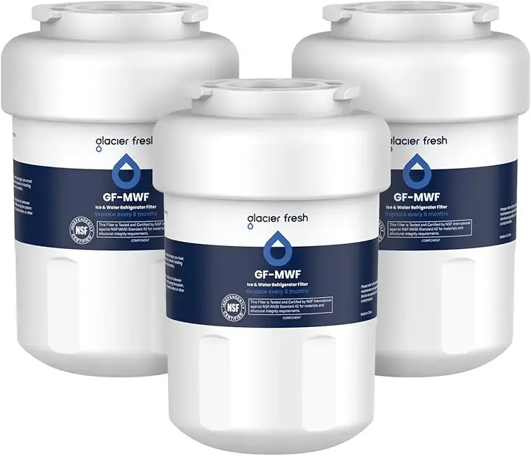 GLACIER FRESH Replacement for MWF Refrigerator Water Filters, SmartWater MWFP, MWFA, GWF, HDX FMG-1, WFC1201, RWF1060, 197D6321P006, Kenmore 9991, 3 Pack