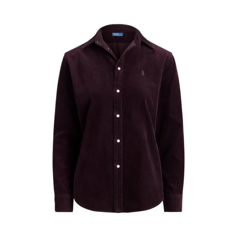 Classic Fit Cotton Corduroy Shirt - Lilla