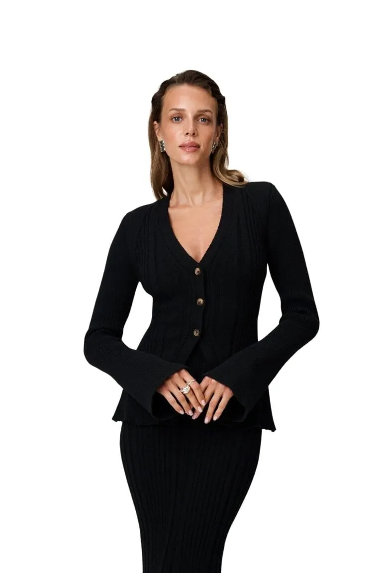 Lugo Cardigan - Sort