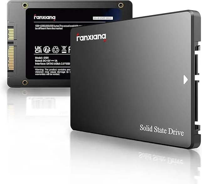 fanxiang S101 4TB SSD SATA III 6Gb/s 2.5" Internal Solid State Drive, Read Speed up to 500MB/sec, 3D NAND SLC Cache for Laptop and PC Desktops(Black)