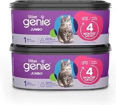 Litter Genie Jumbo Refill Bags, 2-Pack, 5…