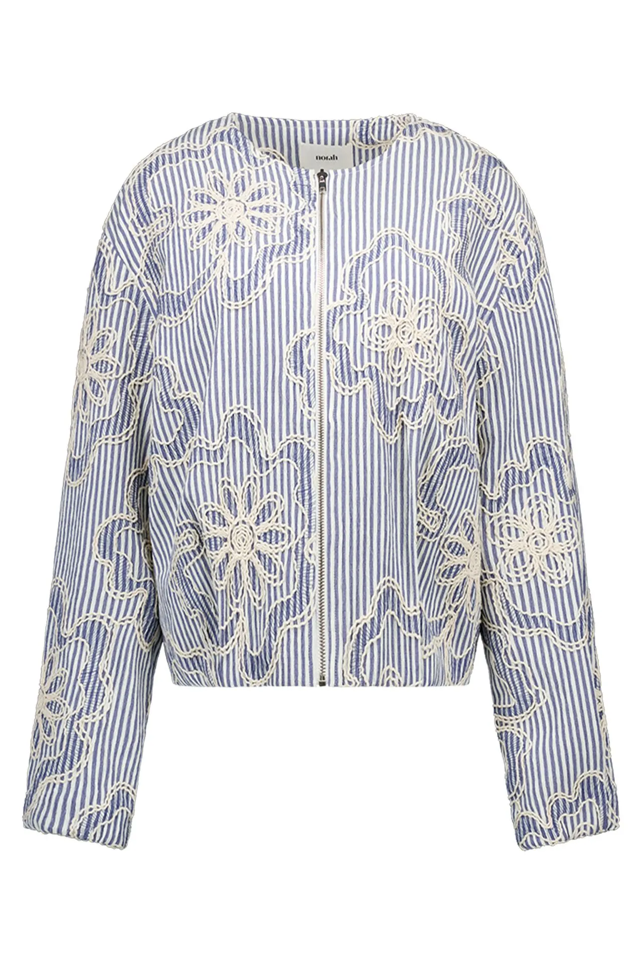 Blauw/wit gestreept jasje