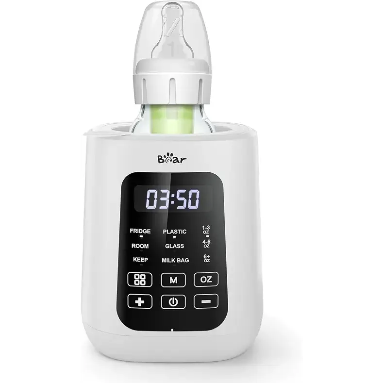 Bear Baby Bottle Warmer, Fast Warming Breast Milk Formula, White