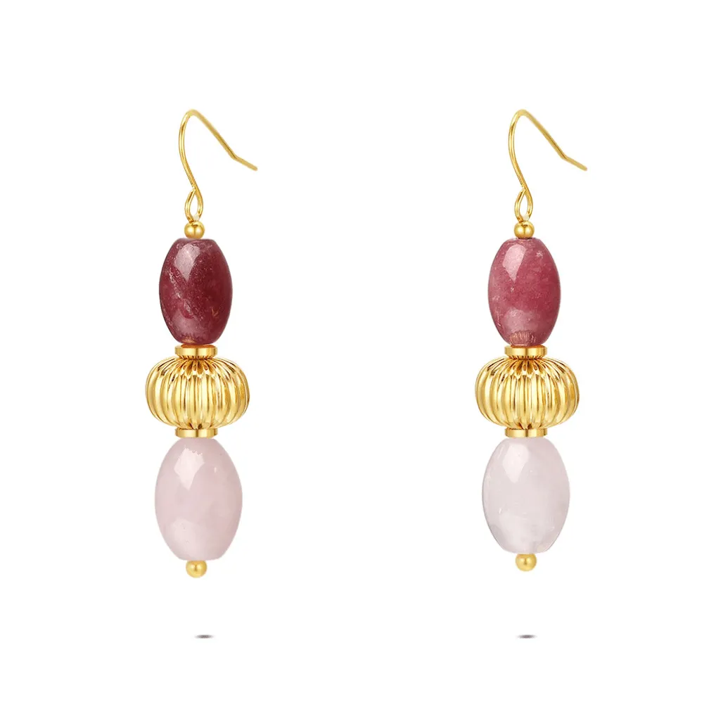 oorbellen in high fashion, parels en stenen