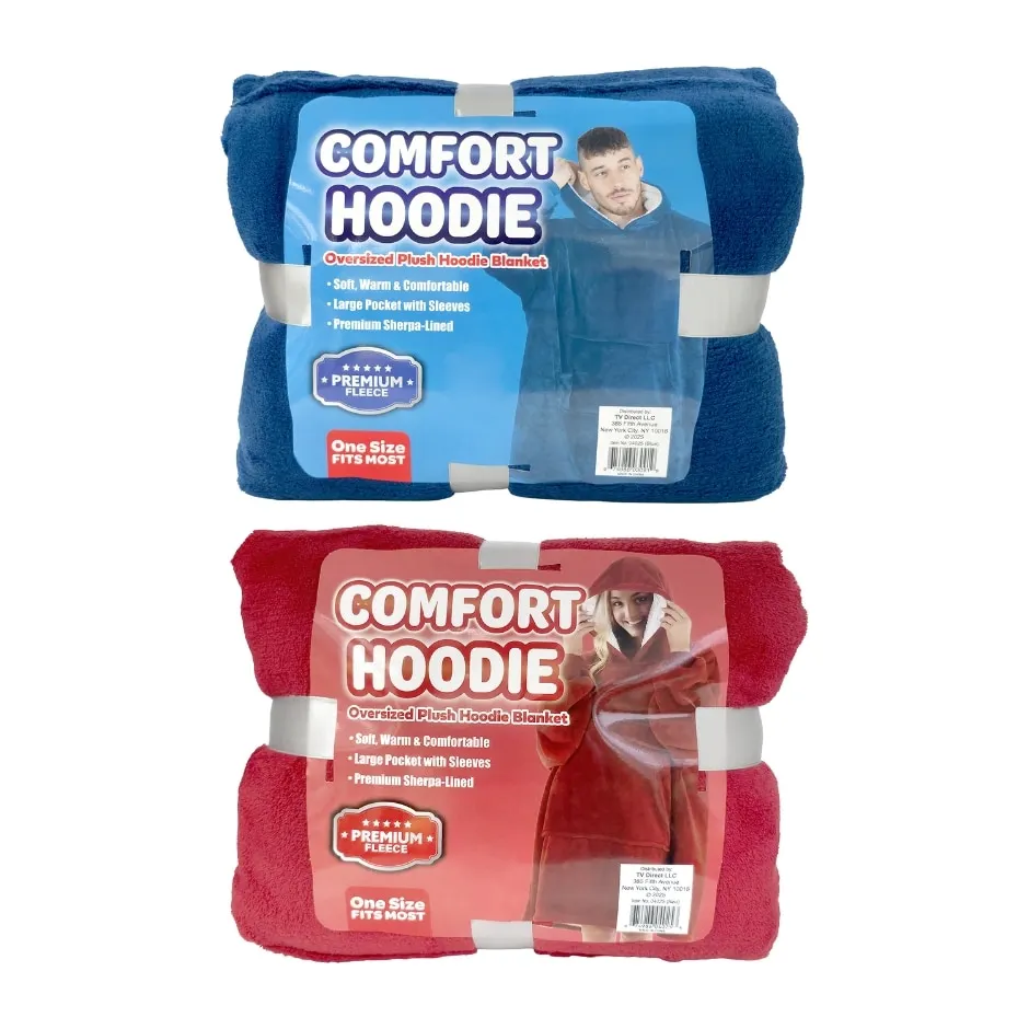 Comfort Hoodie Oversized Plush Hoodie Blanket, 1 ct.