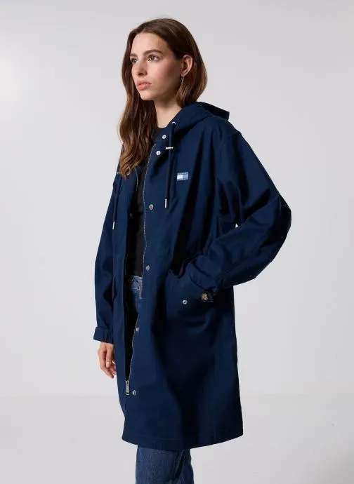 Winterjas TJW BADGE WAISTED MI dames blauw