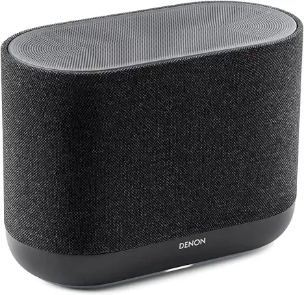Denon Home 400 Speaker, Wireless Smart Speaker with Stereo Sound, Charcoal