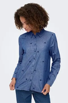 Camisa vaquera bordada