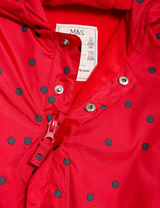 Regen-/Matchanzug mit Stormwear und Marienkäfermotiv (0–3 J.)