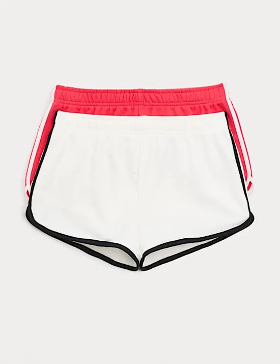 2er-Pack Laufshorts mit hohem Baumwollanteil (6–16 J.)