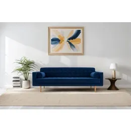 Matt Blatt Marcella Velvet 3-Seater Sofa (Navy)