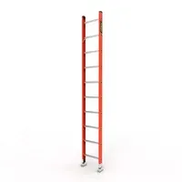 Escalera Sencilla de 10 Pasos en Fibra de Vidrio