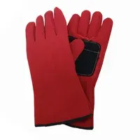 Guantes de descarne para soldar rojo