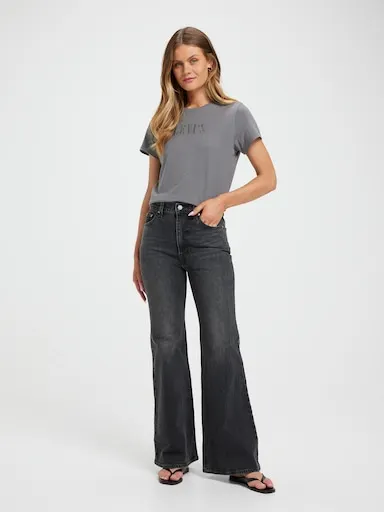 Levi's Ribcage Bell Jeans In On The Town No Crackle