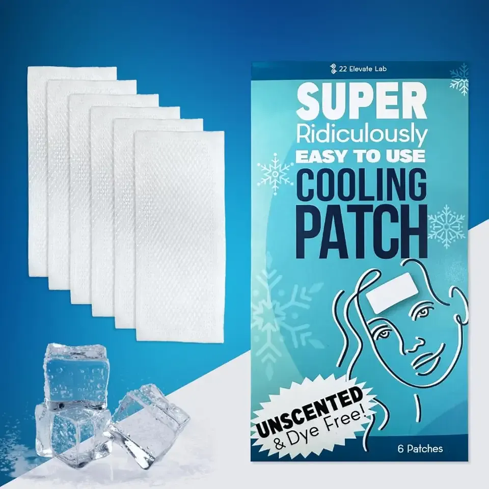 Cooling Patches – Portable Soft Gel Pads for Refreshing Comfort & Temperature Relief – Air-Activated Reusable Design - Unscented and Dye Free – 6 Count