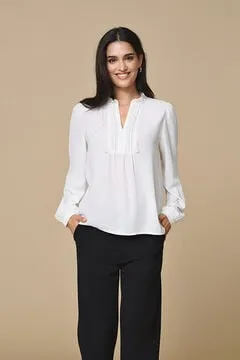 Blusa manga larga fluida