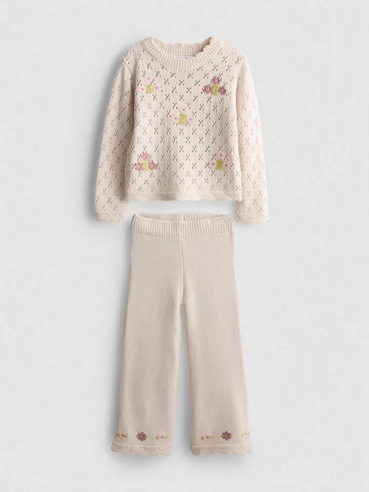 1–9 ans | Haut en crochet de coton et legging